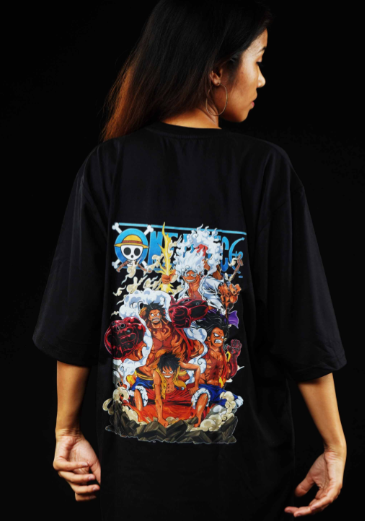 One Piece Luffy - Black Oversize Tshirt