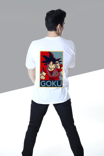 Goku - Life Story White Oversize Tshirt
