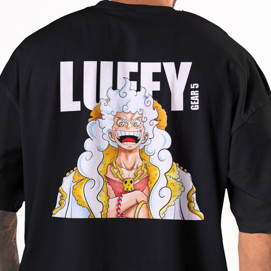 One Piece Luffy Gear 5 - Oversized Anime tshirt