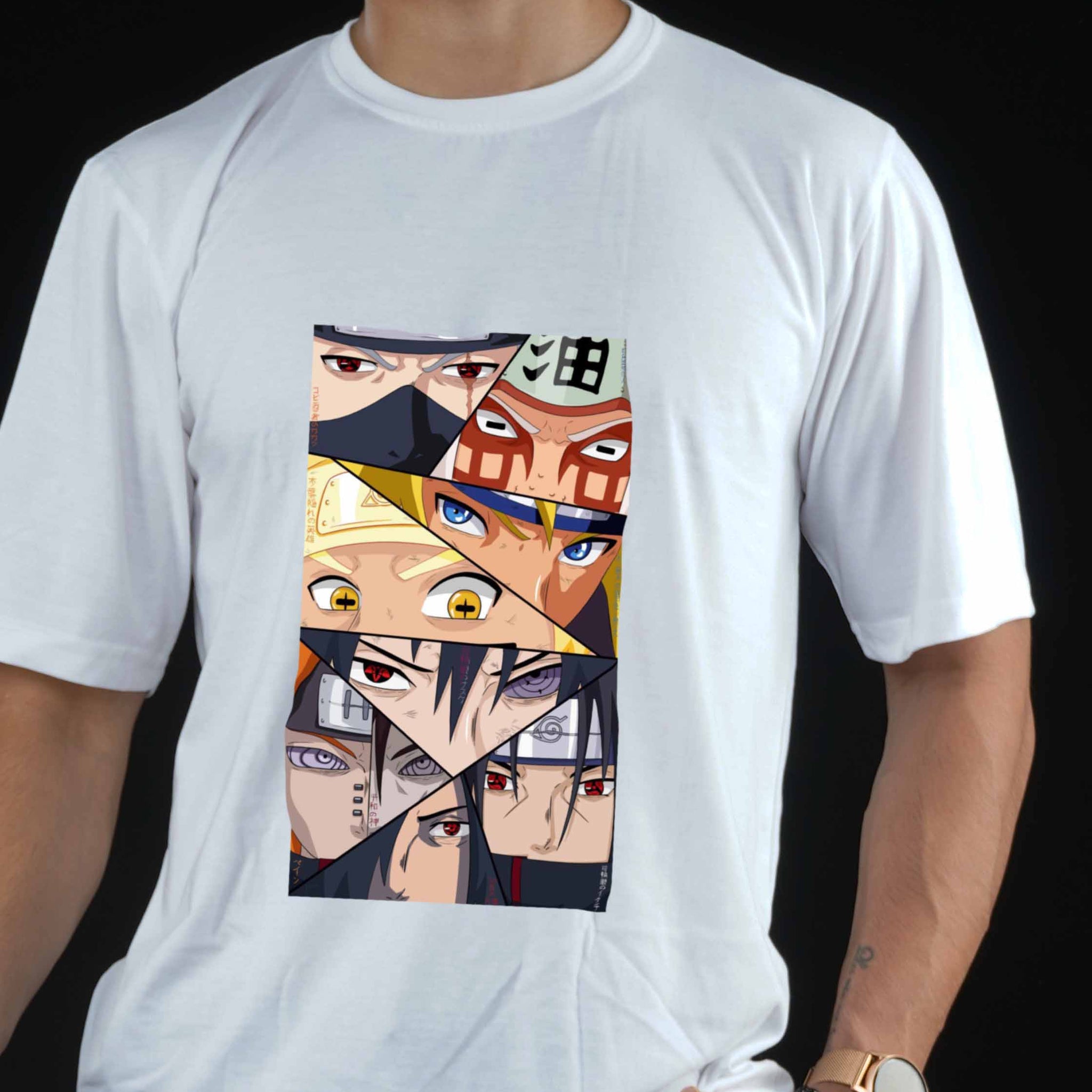Naruto Legendary Eyes - White Oversize Tshirt