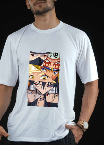 Naruto Legendary Eyes - White Oversize Tshirt