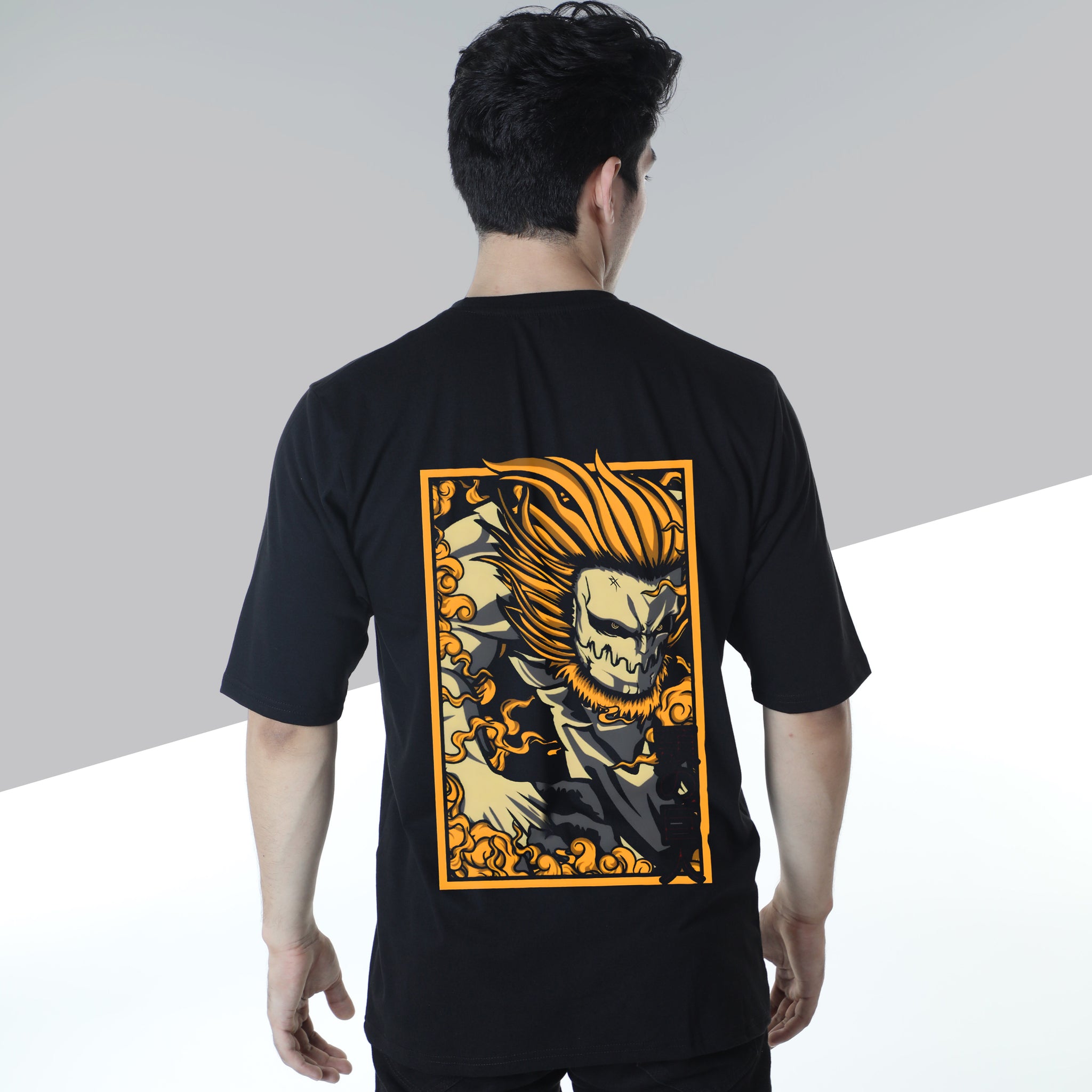 Eren Yeager AOT Black Oversize Tshirt