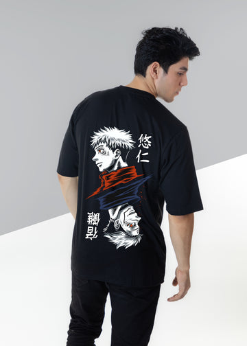Itadori Yuji  Black Oversize Tshirt