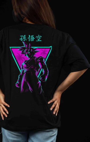 Goku Graphic - Black Oversize Tshirt