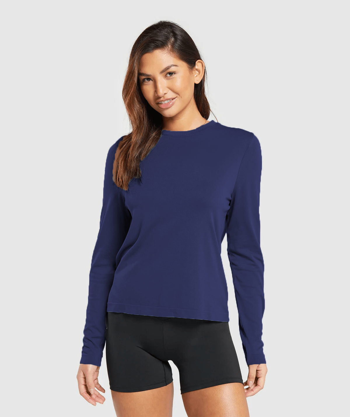 Navy Blue Solid Top