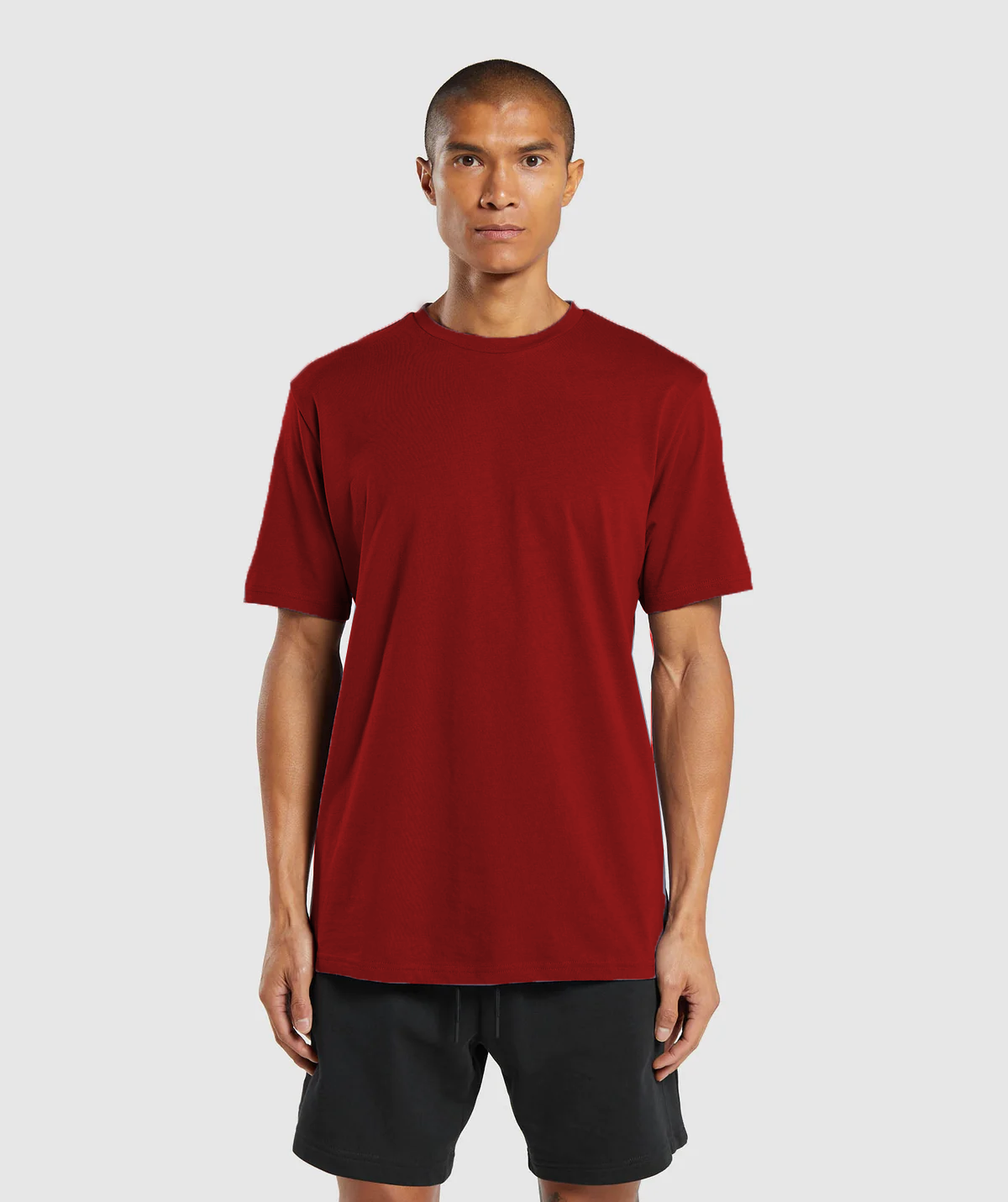 Maroon Solid T-shirt